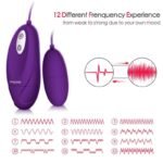 EROCOME Bullet Vibrator with 12 Vibrations Double Bullet Egg Vibrator for G Spot Clitoral with Wired Control - Image 2