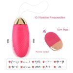 Egg Vibrator with Remote Control Soft Silicone Bullet Vibrator with 10 Vibrations for G spot Clit Stimulation - Image 2