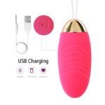 Egg Vibrator with Remote Control Soft Silicone Bullet Vibrator with 10 Vibrations for G spot Clit Stimulation - Image 5