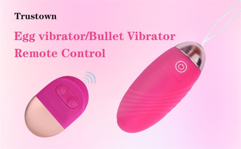 Egg Vibrator with Remote Control Soft Silicone Bullet Vibrator with 10 Vibrations for G spot Clit Stimulation 8