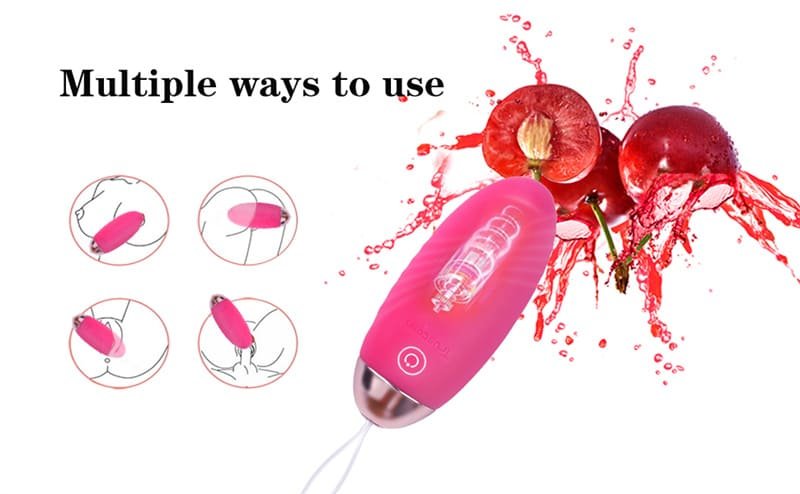 Egg Vibrator with Remote Control Soft Silicone Bullet Vibrator with 10 Vibrations for G spot Clit Stimulation 9