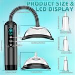 Electric Pussy Pump Nipple Sucker Sex Toys with 6 Suction Modes BDSM Toys Kit Clit Sucker with 5 Size Cups Included - Image 6