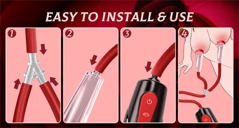 Electric Vacuum Vagina Sex Pussy Pump with 3 Suction Levels and 7 Modes Nipple Sucking BDSM Toys Kit 11
