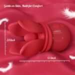 Grabbing Rose Nipple Sex Toy with 10 Vibration and 10 Grabbing Modes 360° Tongue Licking Swirling Nipple Vibrator - Image 5