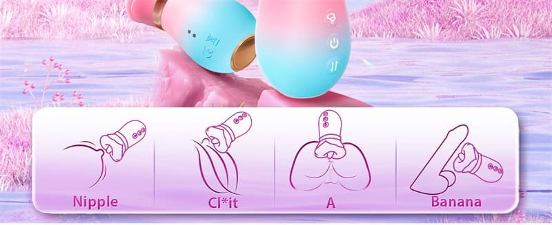 Hotsvibe 10 Tongue Licking Rose Tongue Vibrator Anal Clit Nipple Vibrators Female Couples Sex Toys with APP 12