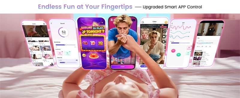 Hotsvibe 10 Tongue Licking Rose Tongue Vibrator Anal Clit Nipple Vibrators Female Couples Sex Toys with APP 18