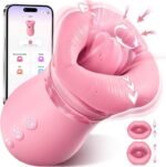 Hotsvibe 10 Tongue Licking Rose Tongue Vibrator Anal Clit Nipple Vibrators Female Couples Sex Toys with APP - Image 9