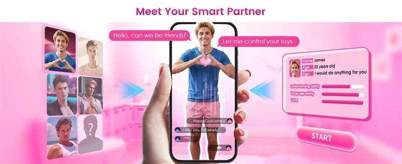 Hotsvibe 5IN1 Mouth Sucking Vibrator Rose Sex Toy with 10 Tongue Licking Modes & APP Clit Nipple Vibrators