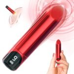 Hotsvibe 9 Vibrations Bullet Vibrator with LED Display Lipstick Vibrator for G Spot Clitoral Nipple Anal Sex Stimulation