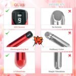 Hotsvibe 9 Vibrations Bullet Vibrator with LED Display Lipstick Vibrator for G Spot Clitoral Nipple Anal Sex Stimulation - Image 5