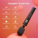 Hotsvibe Magic Wand Vibrators with 9 Vibrations & 5 Speeds Mini Vibrating Wand for Clitoral Stimulation with LED Display - Image 2