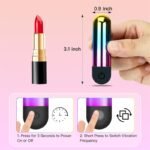 Hotsvibe Mini Bullet Vibrator Sex Toys for Women with 10 Vibration Modes Lipstick Vibrator Bullet Female Sex Toy - Image 3