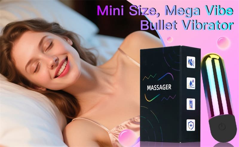 Hotsvibe Mini Bullet Vibrator Sex Toys for Women with 10 Vibration Modes Lipstick Vibrator Bullet Female Sex Toy