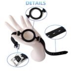 Hotsvibe Open Mouth Gag O-ring Gag Restraints with Adjustable Strap - Image 4