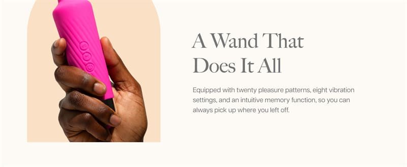 Hotsvibe Vibrator Wand Massager with Multi Patterns and speeds Clitoral Vibrators Couples Sex Toy