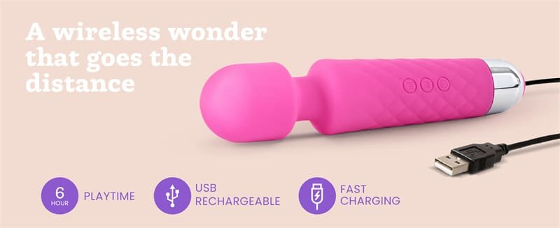 Hotsvibe Wand Vibrator for Women with 20 Patterns 8 Speeds G Spot Vibrator for Clitoral Stimulation 17