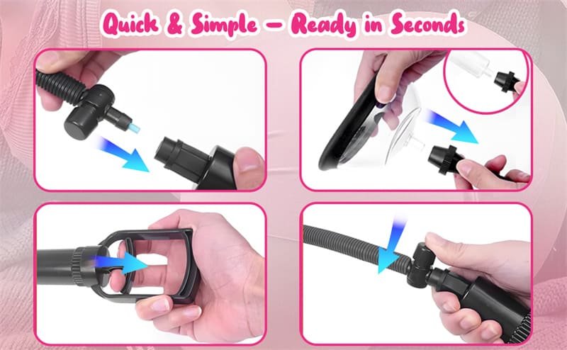 Manual Pussy Pump Sexual Enhancers Sex Toys for Women Vacuum Vagina Sex Pump for Intense Stimulation
