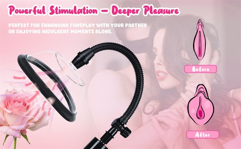 Manual Pussy Pump Sexual Enhancers Sex Toys for Women Vacuum Vagina Sex Pump for Intense Stimulation