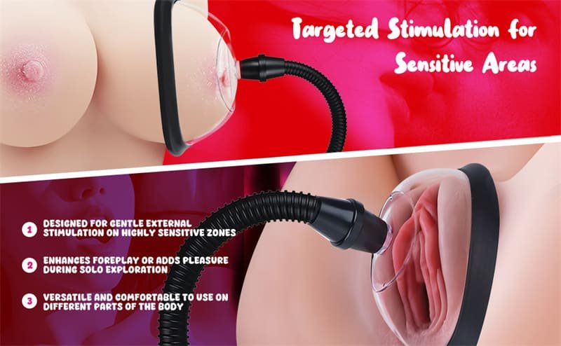Manual Pussy Pump Sexual Enhancers Sex Toys for Women Vacuum Vagina Sex Pump for Intense Stimulation