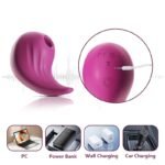 Mini Silicone Sucking Vibrator with 10 Vibration Sucking Modes for Clitoral and Nipple Sucking Couples Sex Toys - Image 3