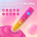 Mini Vibrator Sex Toys for Women with 10 Vibration Modes Bullet Vibrator for Nipple Clit Stimulator Couples Sex Toy - Image 2