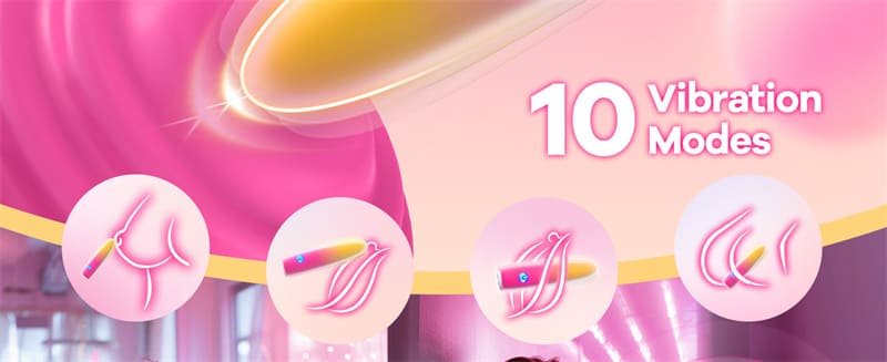 Mini Vibrator Sex Toys for Women with 10 Vibration Modes Bullet Vibrator for Nipple Clit Stimulator Couples Sex Toy