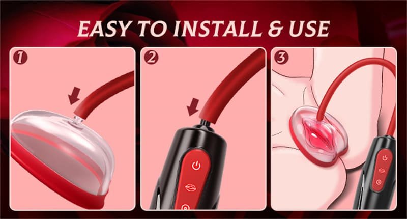 Nipple Sucking BDSM Toys Kit Electric Vacuum Vagina Sex Pump with 3 Suction Levels and 7 Modes