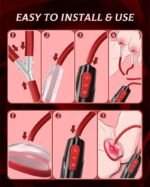 Nipple Sucking BDSM Toys Kit Electric Vacuum Vagina Sex Pump with 3 Suction Levels and 7 Modes - Image 4