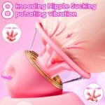 Nipple Toys Sex Toys Vibrator with 9 Kneading and Vibration Modes Nipple Clamps Clit Sucker BDSM Adult Toys - Image 3
