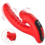 Octopus Tentacles Tongue Vibrator Sex Toy, 10 Vibration 5 Licking Modes Clitoral G Spot Vibrators with LCD Display