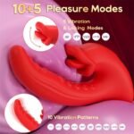 Octopus Tentacles Tongue Vibrator Sex Toy, 10 Vibration 5 Licking Modes Clitoral G Spot Vibrators with LCD Display - Image 2