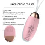 Pink G Spot Clitoral Vibrating Egg, Hotsvibe 10 Vibrations Bullet Vibrator with Remote Control for Couples - Image 5