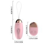 Pink G Spot Clitoral Vibrating Egg, Hotsvibe 10 Vibrations Bullet Vibrator with Remote Control for Couples - Image 6