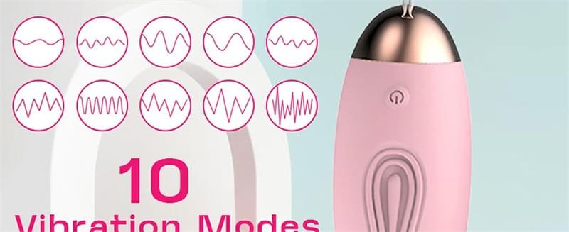 Pink G Spot Clitoral Vibrating Egg, Hotsvibe 10 Vibrations Bullet Vibrator with Remote Control for Couples
