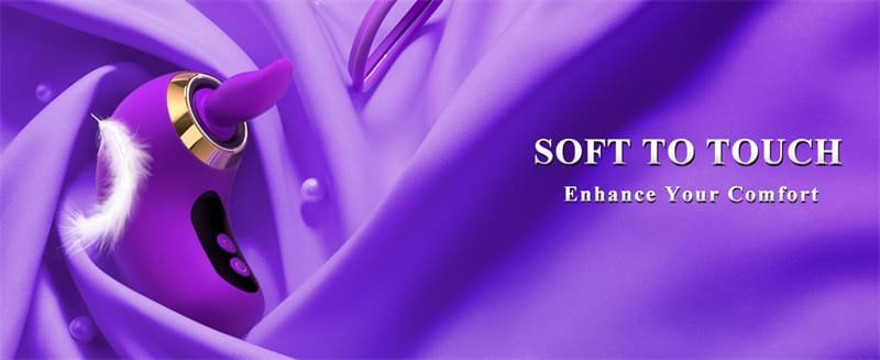 Purple Sucking Vibrator 3 Sucking 9 Tongue Licking Vibrating Rose Tongue Vibrators with LCD Display 14