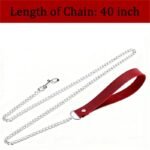 Red Leather Sex Collar and Leash Set for Women, Goth Punk Rave Accessories Gothic Jewelry Sexy Collar - Image 3