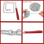 Red Leather Sex Collar and Leash Set for Women, Goth Punk Rave Accessories Gothic Jewelry Sexy Collar - Image 5