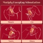 Rose Nipple Toys Nipple Vibrator with 10 Vibration and 10 Grabbing Modes Vibrating Nipple Clamps - Image 5