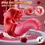 Rose Tongue Vibrator for Women with 10 Tongue Licking Modes Clitoral Stimulator G-Spot Vibrator for Couples Orgasms - Image 5