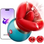 Rose Tongue Vibrator with App - 3IN1 Big Mouth Vibrators with 10 Tongue Licking & Sucking & Vibrating Modes