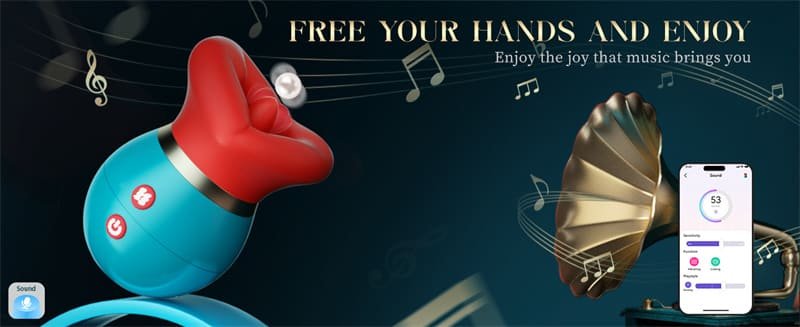 Rose Tongue Vibrator with App - 3IN1 Big Mouth Vibrators with 10 Tongue Licking & Sucking & Vibrating Modes