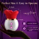 Rose Tongue Vibrator with App, Hotsvibe 10 Tongue Licking & Sucking & Vibrating Clit Nipple Vibrator for Women - Image 6