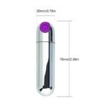 Silver Bullet Vibrator Vagina Stimulator Massager with 10 Vibration Modes Portable Waterproof Mini Vibrator - Image 5