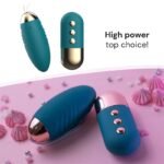 VIBRO Vibrating Egg Sex Toys for Female with 10 Vibration Modes Green Bullet Vibrator Love Egg with Remote Control - Image 2