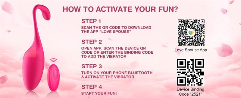 Wearable Vibrator for Couples with App Controlled Pink Love Egg Vibrating Egg with G Spot Clitoral Stimulation 11