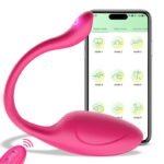 Wearable Vibrator for Couples with App Controlled, Pink Love Egg Vibrating Egg with G-Spot & Clitoral Stimulation