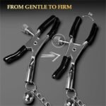 Adjustable Metal Nipple Clamps BDSM Nipple Toys with 4 Replacement Rubber Sleeves - Image 4