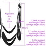Adult Sex Swing Bondage Restraint BDSM Sex Toys For Couples with Steel Triangle Frame Love Slings - Image 3