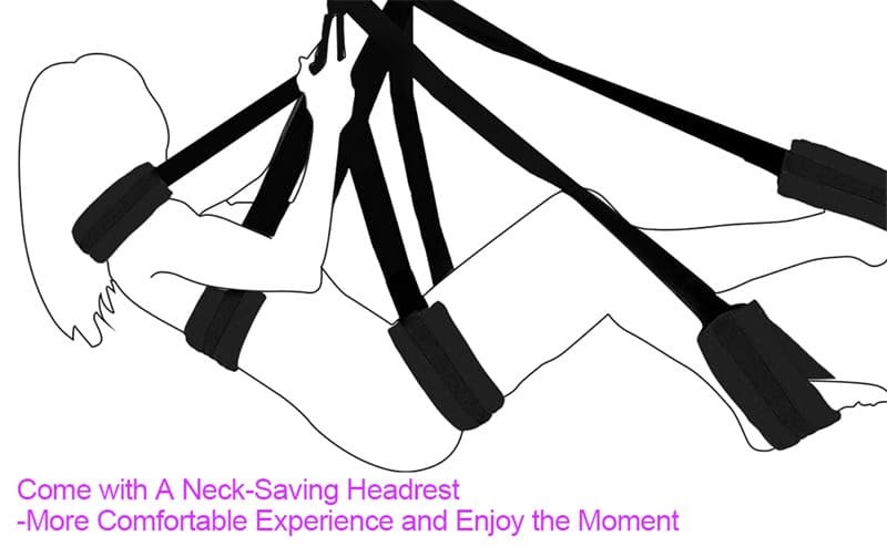 Adult Sex Swing Bondage Restraint BDSM Sex Toys For Couples with Steel Triangle Frame Love Slings 2 Adult Sex Swing Bondage Restraint BDSM Sex Toys For Couples with Steel Triangle Frame Love Slings