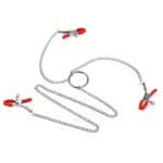 BDSM Adjustable Breast Nipple Clamps with 3 Head Nipple Clips for Adult Play Sexy Clitoral Clamps Chain - Image 2